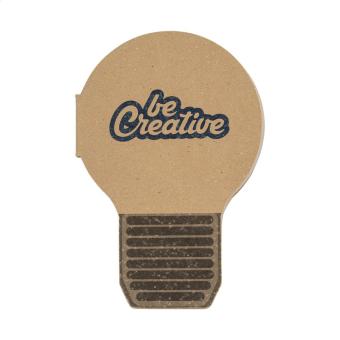 CreaStick Bulb Eco Individueller Haftnotizblock Natur