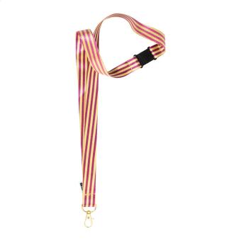 Subyard Shine Safe custom sublimation lanyard Gold