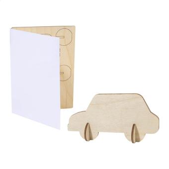 SendCraft custom puzzle postcard, car White/clip neck clear