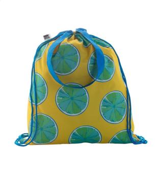 CreaDraw Shop RPET custom drawstring bag Blue/white