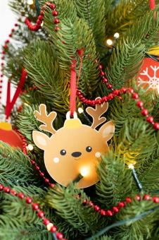 Skaland Christmas tree ornament, reindeer Brown