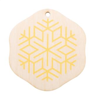 CreaJul Wood custom Christmas tree ornament Gold