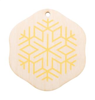 CreaJul Wood Individueller Weihnachtsbaumschmuck Gold