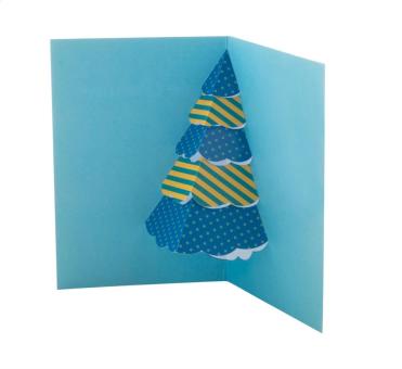 Dimensions 3D Christmas card, Christmas tree White