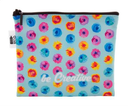 CreaBeauty M RPET Individuelle Kosmetiktasche Schwarz/weiss