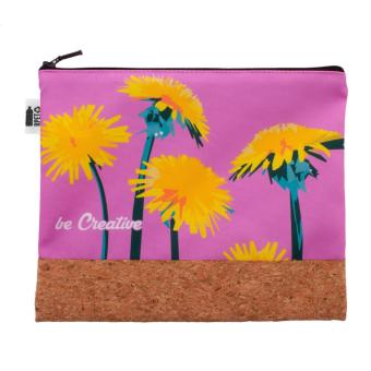 CreaBeauty Cork L RPET Individuelle Kosmetiktasche, natur Natur,schwarz