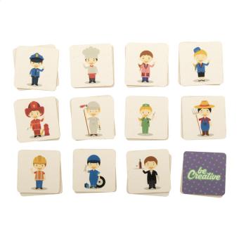 Peppermor Individuelles Memory-Spiel Natur blau