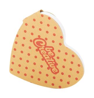 CreaStick Heart Eco custom sticky notepad Nature