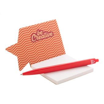CreaStick Xmas Eco Individueller Haftnotizblock, Stern, natur Natur,grün