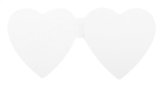 CreaStick Seed Heart custom sticky notepad White