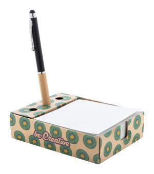 Nolty Eco Zettelspender mit Stiftehalter Natur