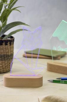 Woodify LED-Trophäe, grün Grün,transparent