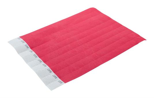 Wristvek tyvek wristbands (10 pcs) Pink