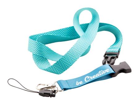 Subyard D custom sublimation lanyard White