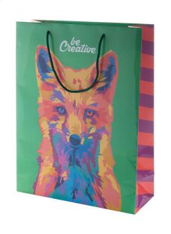 CreaShop L custom made paper shopping bag, large White