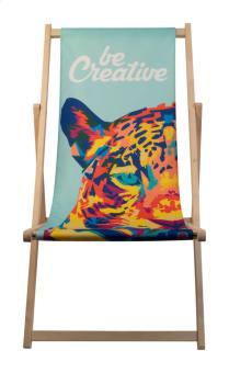 Mandalay deck chair, nature Nature,white