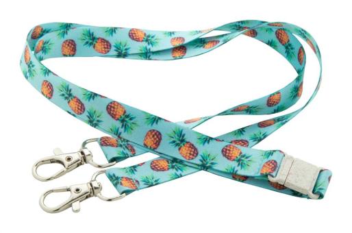 Subyard 15 Double Safe Eco custom sublimation lanyard White