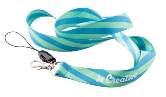 Subyard B RPET custom sublimation lanyard White