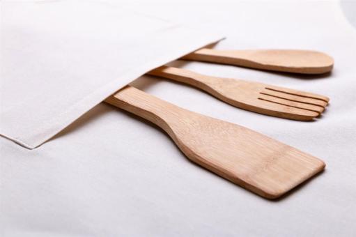 Crudo Baumwoll-Schürze Beige