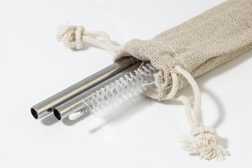SteelSip straw set Silver