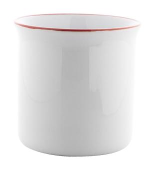 Woodstock Subo Vintage Sublimationstasse Rot/weiß