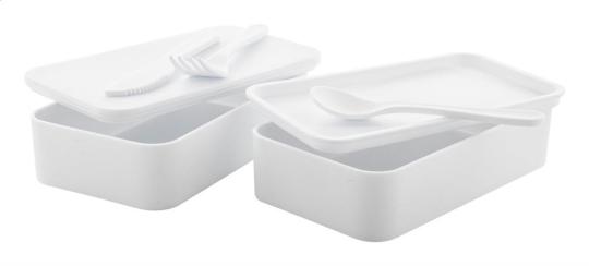 Ayam antibacterial lunch box White