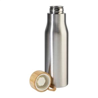 Bissip Edelstahl-Trinkflasche Silber