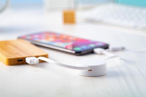 Enari USB-Ladekabel Weiß
