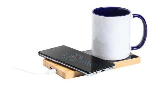 Junshan Tassenwärmer/Wireless-Charger Natur