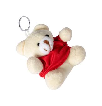 Teddy keyring Red