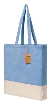 Kauna cotton shopping bag Aztec blue