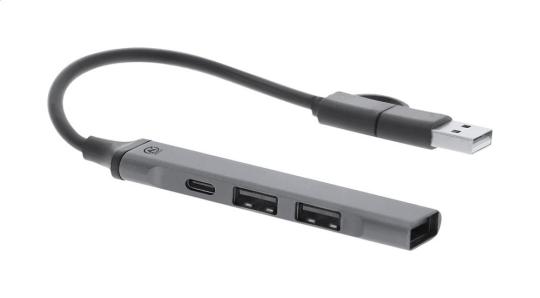 Zlip USB hub Silver