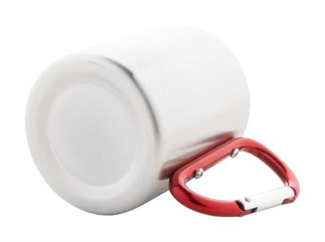 Cadisha Edelstahlbecher Rot/silber