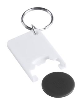 Zabax Schlüsselanhänger mit Einkaufswagenchip Schwarz