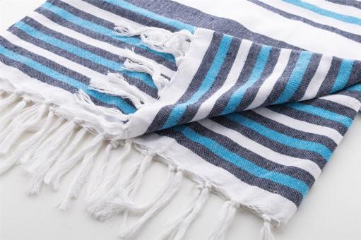 Tulum Strandtuch Blau