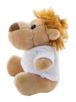 LioFob plush lion keyring Brown