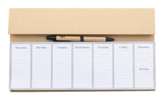Weeknot weekly desktop planner Nature