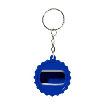 Popcap RABS bottle opener keyring Aztec blue