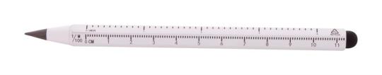 Ruloid inkless pen with ruler Silver