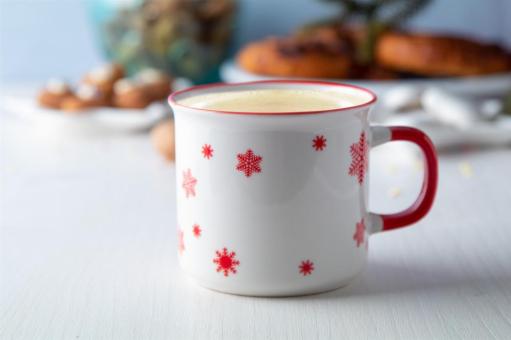 Nakkala Vintage Weihnachtstasse Rot/weiß