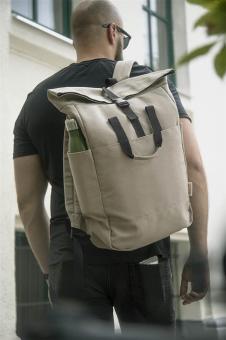 Rebyss Roll Recycelten Canvas Rucksack Beige