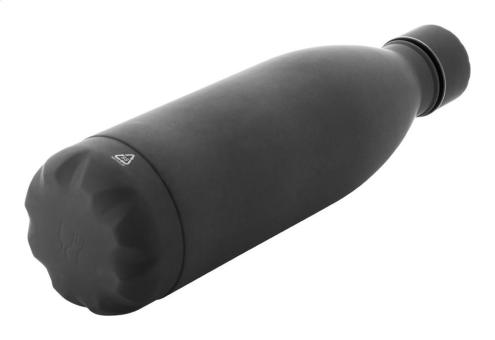 Refill Soft Flasche aus recyceltem Edelstahl Schwarz