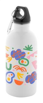 Pressuto Flasche aus recyceltem Edelstahl Weiß