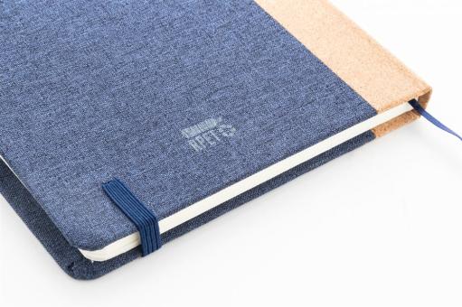 Coppet Notizbuch aus RPET Dunkelblau