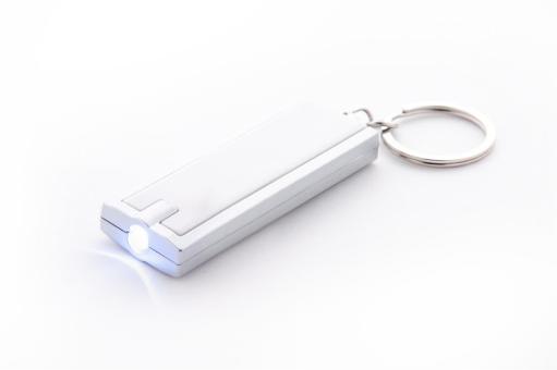 Industrial LED-Schlüsselanhänger Weiß