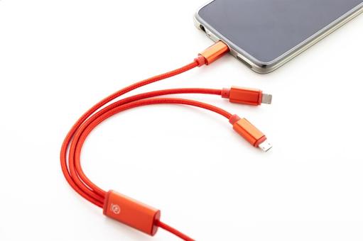 Ralong USB-Ladekabel Rot
