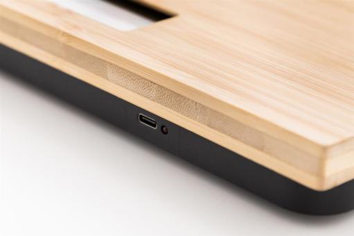 BamFit rechargeable bathroom scale Nature