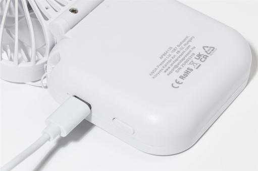 Aerofold RABS Wiederaufladbarer Handventilator Weiß