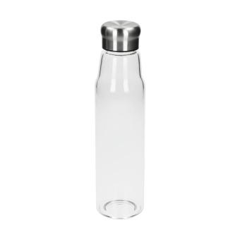 Glasflasche mit Hülle "Life" 0,7 l Transparent