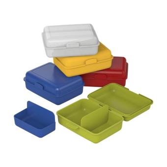 Vorratsdose "School-Box" groß, mit Trennschale Milchig-transparent